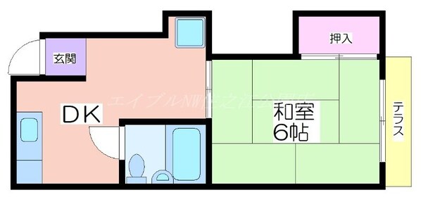 コスモハイツの物件間取画像